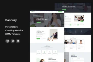 Mua Danbury - Life Coaching Website HTML Template giá rẻ