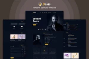 Mua Davis - Personal portfolio template giá rẻ