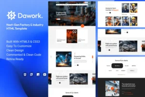 Mua Dawork - Next-Gen Factory & Industry HTML Template giá rẻ