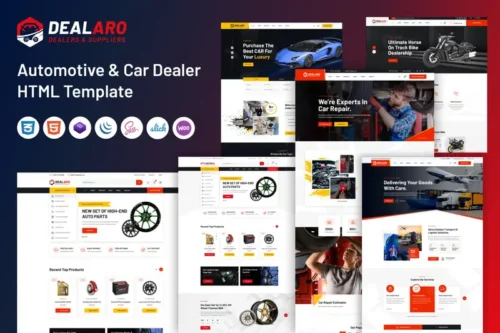 Mua Dealaro - Automotive & Car Dealer HTML Template giá rẻ