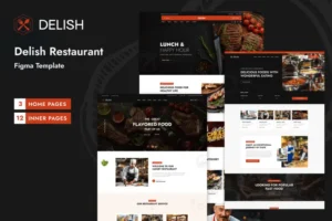 Mua Delish – Restaurant Cafe Figma Template giá rẻ