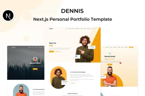 Mua Dennis - React Next.js Personal Template giá rẻ