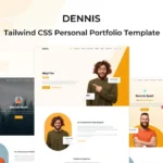Dennis – Tailwind CSS Personal Portfolio Template