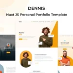 Dennis – Vue Nuxt.js Personal Template