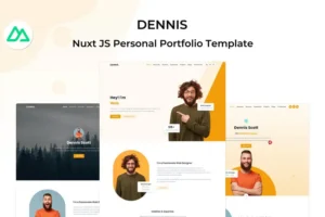 Mua Dennis - Vue Nuxt.js Personal Template giá rẻ