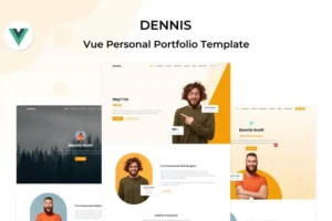 Mua Dennis - Vue Personal & Minimal Portfolio Template giá rẻ