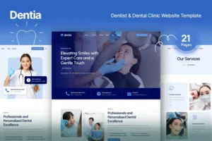 Mua Dentist & Dental Clinic Web Template - Dentia giá rẻ