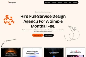 Mua Designpro - React JS Design Agency template giá rẻ