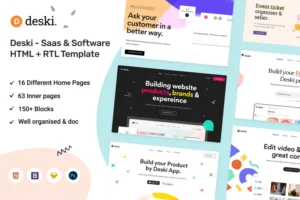 Mua Deski - Saas & Software HTML + RTL Template giá rẻ