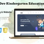 Dev Kindergarten Education Template Vue & React JS