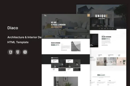 Mua Diaco - Architecture & Interior HTML Template giá rẻ