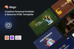 Mua Diego - Creative Personal Portfolio HTML Template giá rẻ