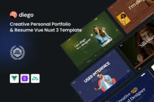 Mua Diego - Creative Portfolio Vue Nuxt 3 Template giá rẻ