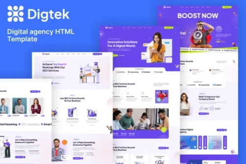 Mua Digital Marketing Agency HTML Template giá rẻ