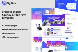 Mua Digitics - Digital Agency & Tech Firm Template giá rẻ