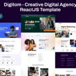 Digitom – Creative Digital Agency ReactJS Template