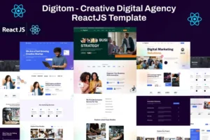 Mua Digitom - Creative Digital Agency ReactJS Template giá rẻ