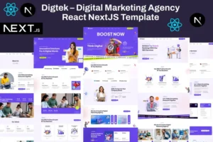 Mua Digtek - Digital Marketing Agency NextJS Template giá rẻ