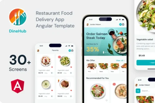 Mua DineHub - Food Delivery Angular App with Backend giá rẻ