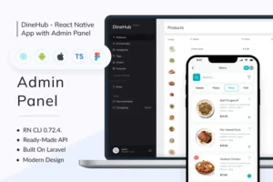 Mua DineHub - Food Delivery App with Backend giá rẻ