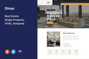 Mua Dinso | Real Estate Single Property HTML Template giá rẻ