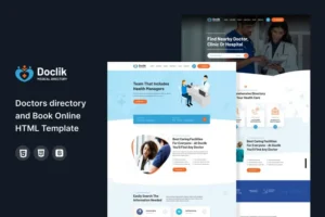 Mua Doclik - Doctor directory and Book Online template giá rẻ