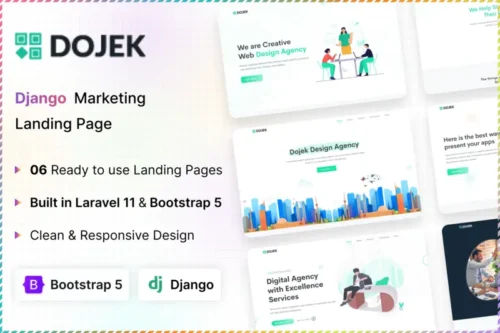 Mua Dojek - Django Landing Page Template giá rẻ