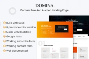 Mua DOMINA - Domain Sale And Auction Landing Page giá rẻ