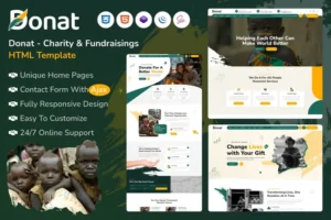 Mua Donat - Charity & Fundraising HTML Template with R giá rẻ
