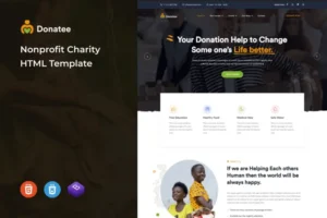 Mua Donatee – Nonprofit Charity HTML Template giá rẻ