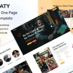 Donaty – Charity Landing Page HTML Template