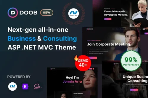 Mua Doob - Business Consulting ASP .NET MVC 5 Template giá rẻ