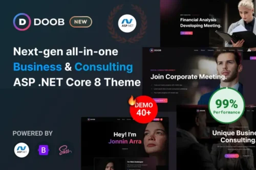 Mua Doob Business & Consulting ASP.NET Core 8 Template giá rẻ