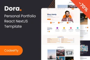 Mua Dora - Personal Portfolio React NextJS Template giá rẻ