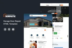 Mua Dormatic – Garage Door Repair HTML Template giá rẻ