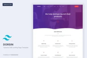 Mua Dorsin - Tailwind CSS Landing Page Template giá rẻ