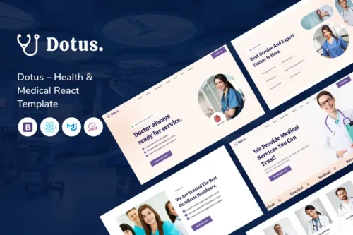 Mua Dotus – Health & Medical React Template giá rẻ