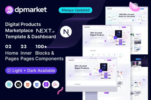 Mua DpMarket – Digital MultiVendor Next js giá rẻ