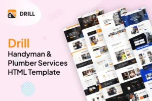 Mua Drill - Handyman & Plumber Services HTML Template giá rẻ