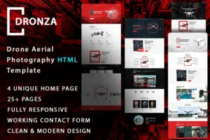 Mua Dronza | Drone Aerial Photography HTML5 Template giá rẻ