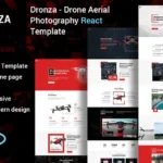 Dronza – Drone Aerial Photography React Template