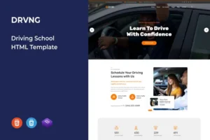 Mua DRVNG - Driving School HTML Template giá rẻ