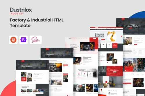 Mua Dustrilox - Factory & Industry HTML5 Template giá rẻ