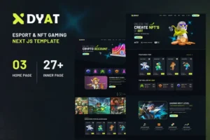 Mua DYAT - eSports and Gaming NFT Next Js Template giá rẻ