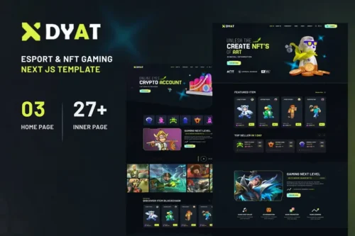 Mua DYAT - eSports and Gaming NFT Next Js Template giá rẻ
