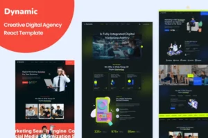 Mua Dynamic - Creative Digital Agency React Template giá rẻ