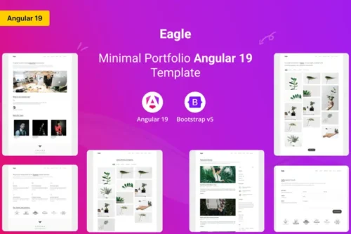 Mua Eagle - Minimal Portfolio Angular Template giá rẻ