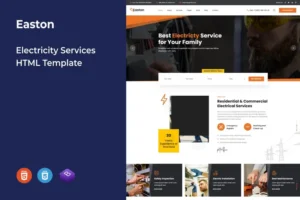 Mua Easton - Electricity Services HTML Template giá rẻ