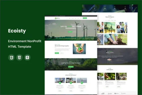 Mua Ecoisty - Environment / Non-Profit HTML Template giá rẻ