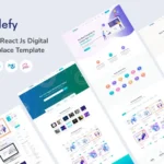 Edefy – React Js Digital Marketplace Template